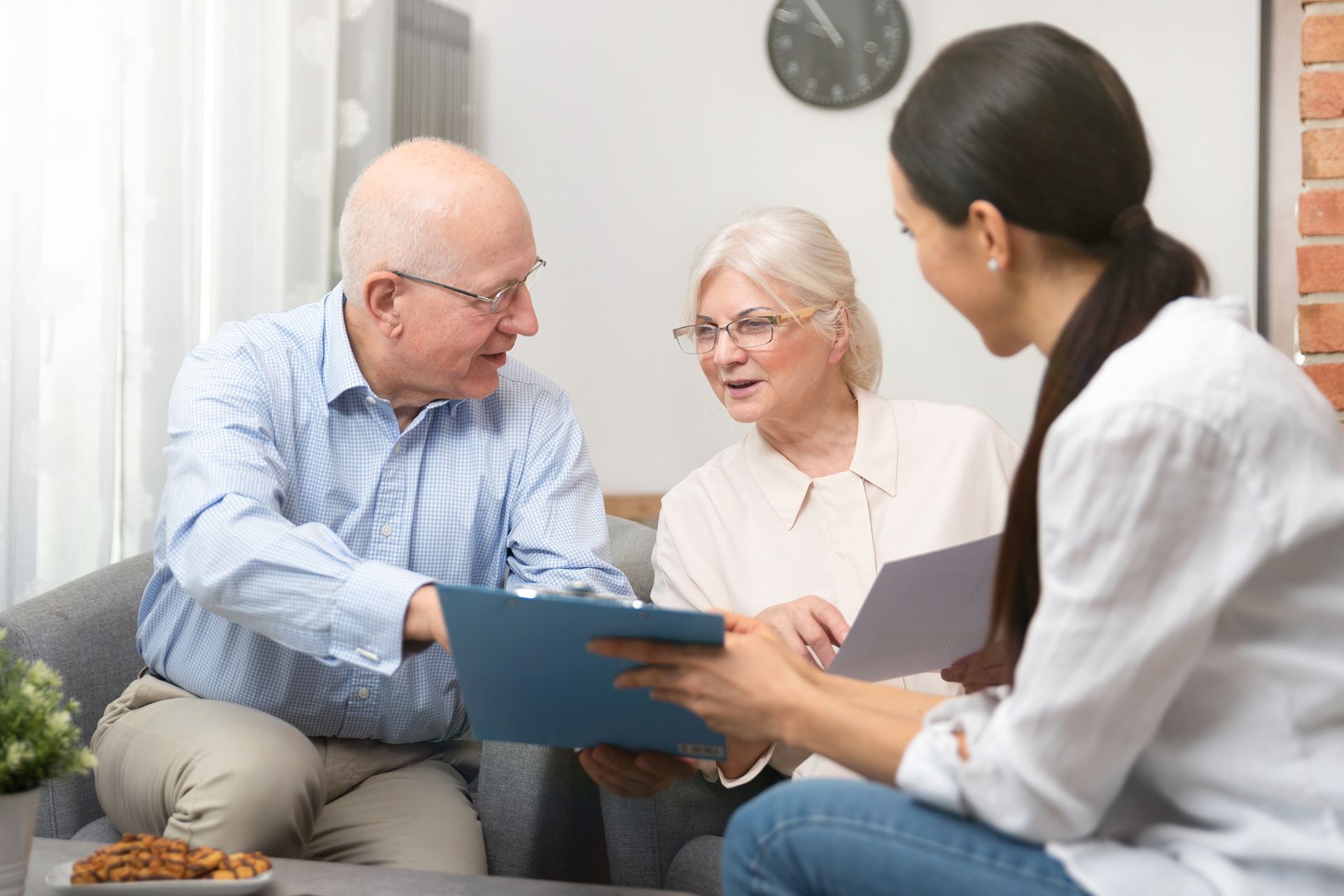 Senior Couple Planning Their Investments